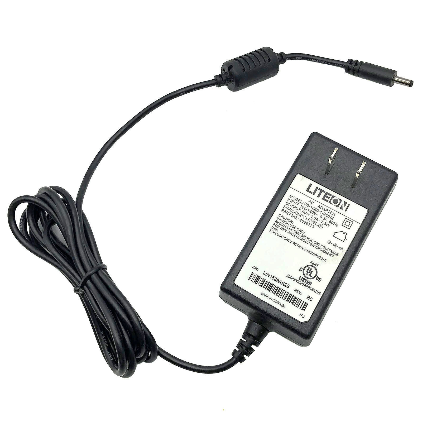 *Brand NEW*Genuine Liteon PB-1080-1-ROHS 5V 1.5A AC Adapter 4029723 Power Supply